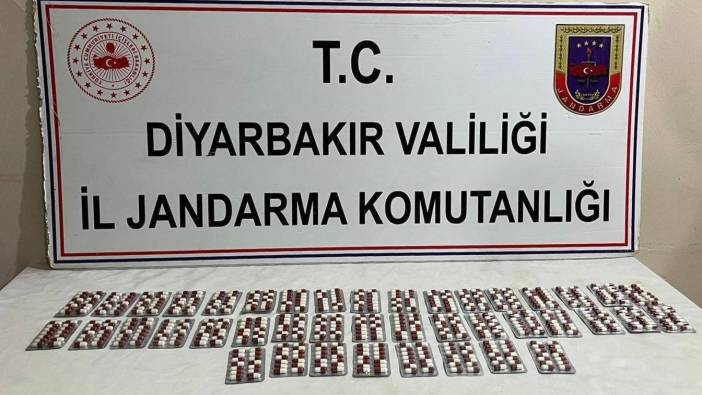 Diyarbakır’da 584 adet uyuşturucu hapla yakalandı