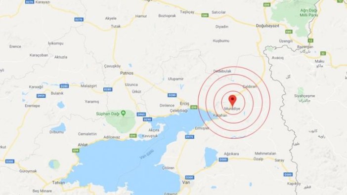 Van'da 4 büyüklüğünde deprem
