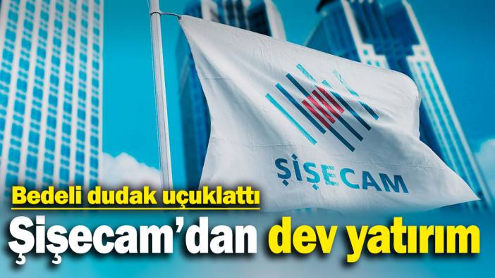 Şişecam’dan dev yatırım! Bedeli dudak uçuklattı