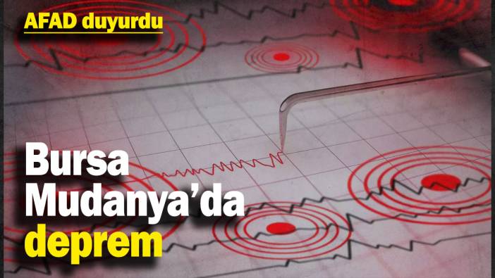 Son dakika... Bursa Mudanya'da deprem