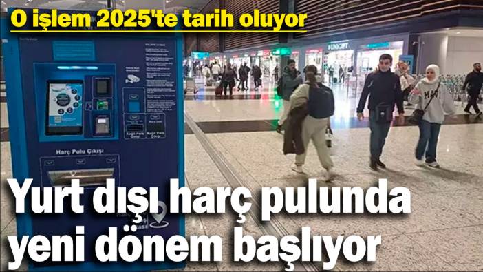 Yurt dışı harç pulunda yeni dönem başlıyor! O işlem 2025'te tarih oluyor