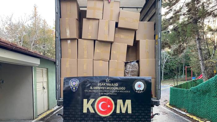 Uşak'ta kaçak tütün operasyonu