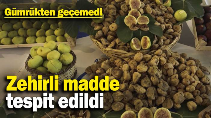 Kuru incirde zehirli madde tespit edildi: Gümrükten geçemedi