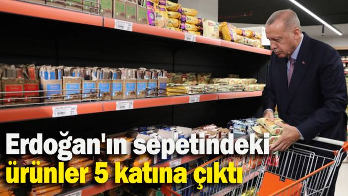Erdoğan'ın sepetindeki  ürünler 5 katına çıktı