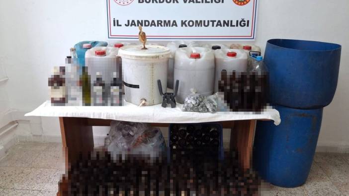 Burdur'da kaçak içki operasyonu