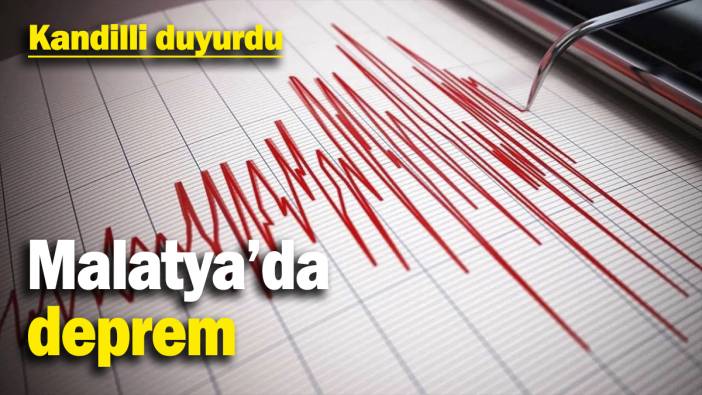 Malatya’da deprem! Kandilli duyurdu