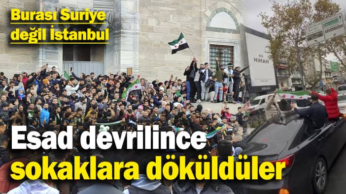 Burası Suriye değil İstanbul: Esad devrilince sokaklara döküldüler