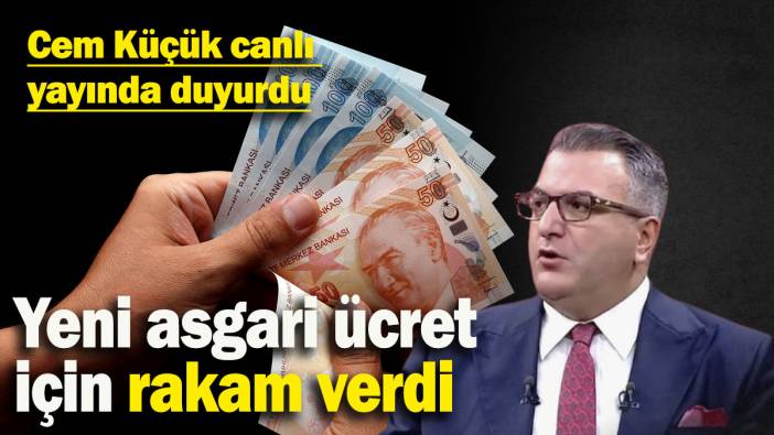 Cem küçük canlı yayında duyurdu : Yeni asgari ücret için rakam verdi