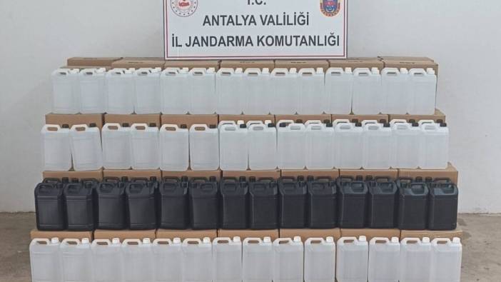 3 bin litre kaçak etil alkol ele geçirildi