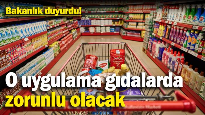 Bakanlık duyurdu! Gıda sektöründe artık zorunlu olacak