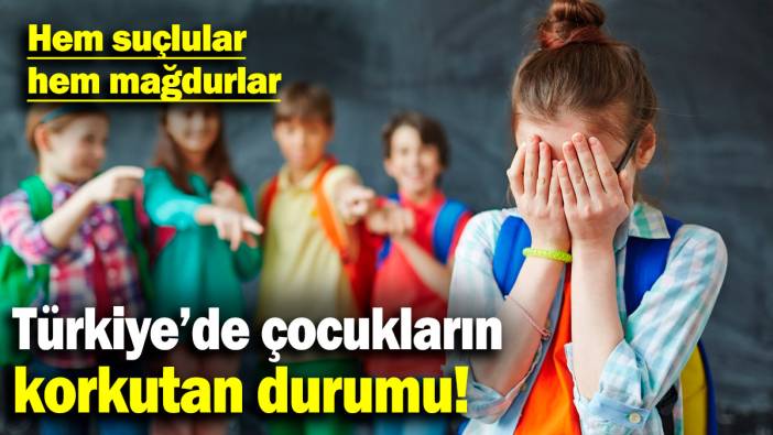 Türkiye'de çocukların korkutan durumu! Çocuklar hem suçlu hem mağdur