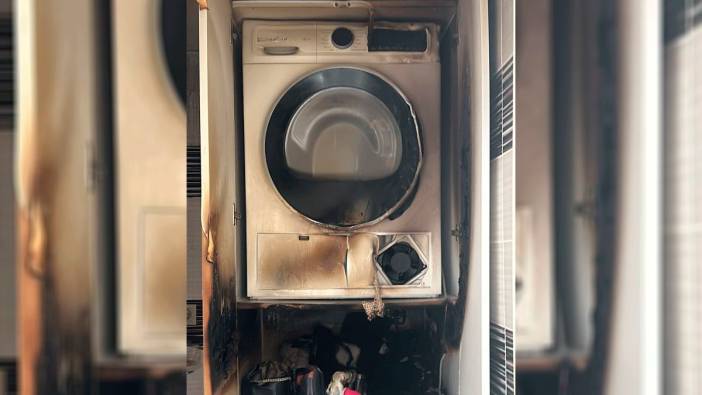 Gaziantep'te facianın eşiğinden dönüldü! Kıyafet kurutma makinesi patladı