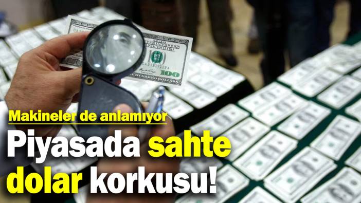 Sahte dolarlar herkesi tedirgin ediyor! Makineler de anlamıyor! Tam tamına 15 bin dolar...