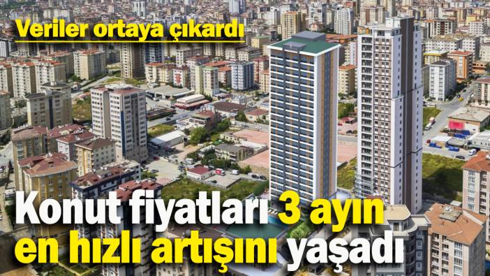 Konut fiyatları 3 ayın  en hızlı artışını yaşadı: Veriler ortaya çıkardı