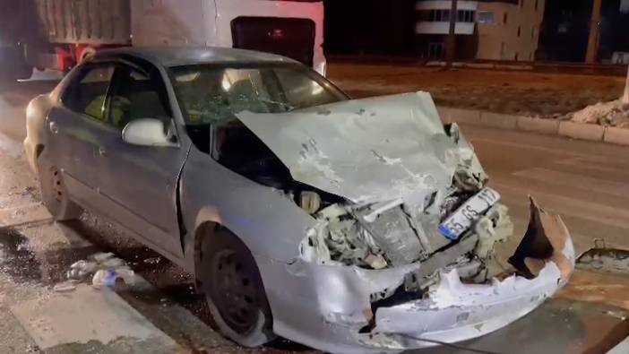 İki aracın karıştığı kazada 1 kişi yaralandı