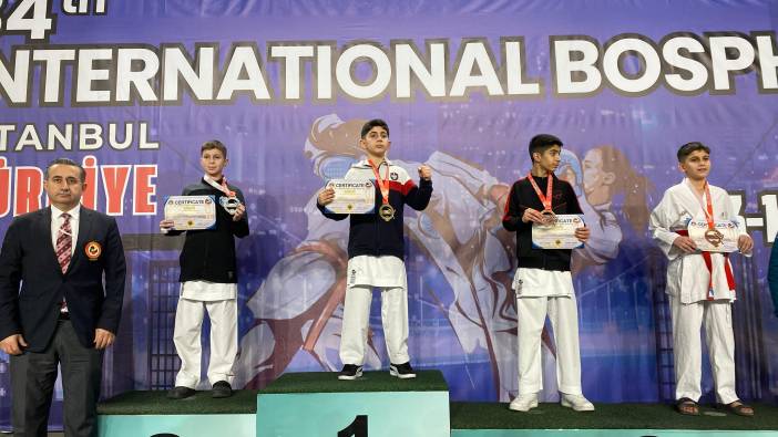 34. Uluslararası Boğaziçi Karate Turnuvası’nda   altın ve gümüş madalya ile döndüler