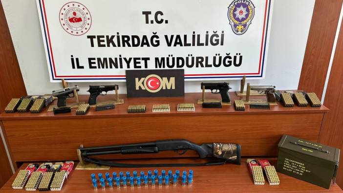 Tekirdağ'da silah ticaretine darbe! 7 şüpheli yakalandı
