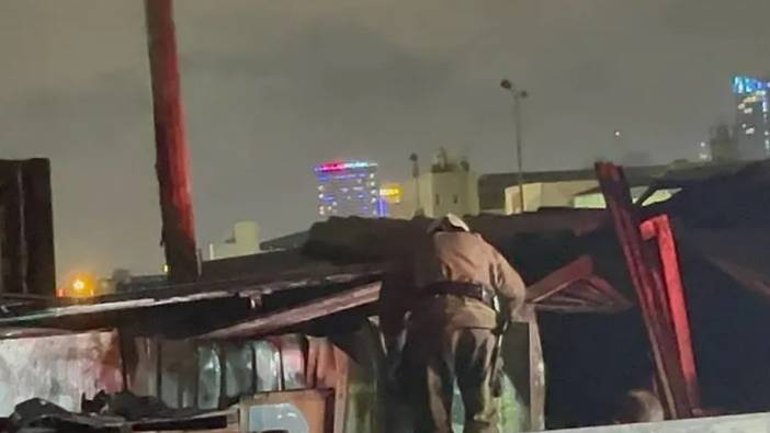 Tır garajında korkutan yangın: 3 baraka zarar gördü, 2 hayvan telef oldu