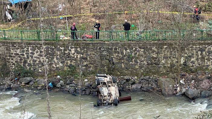 Trabzon'da otomobil dereye uçtu: 1 ölü