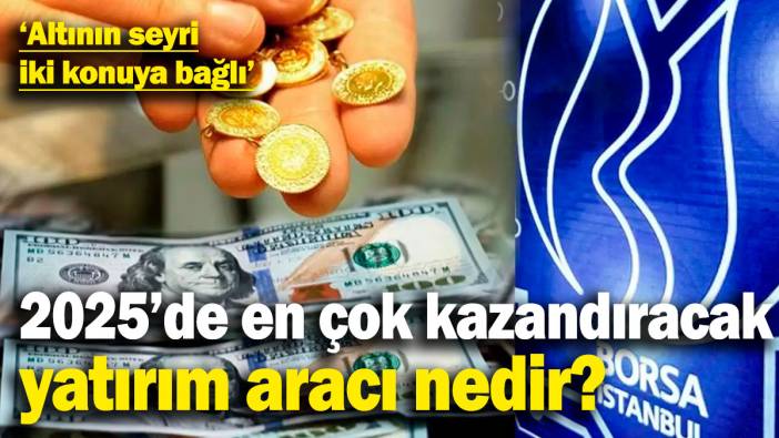 2025'de en çok kazandıracak yatırım aracı nedir? 'Altının seyri iki konuya bağlı'