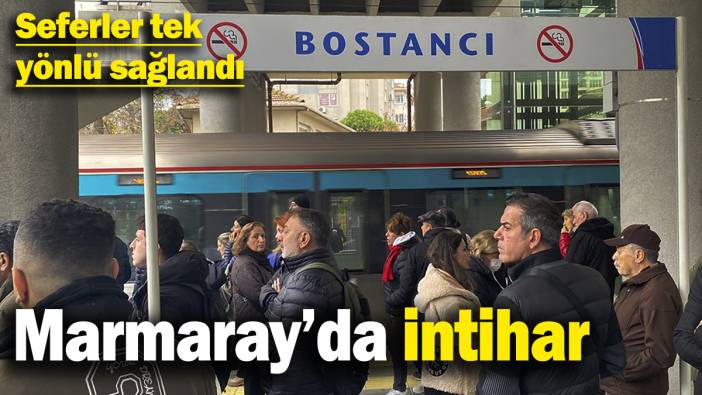 Marmaray'da intihar: Seferler gecikmeli yapılıyor