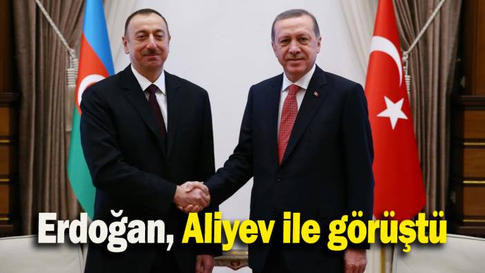 Erdoğan, Aliyev ile görüştü