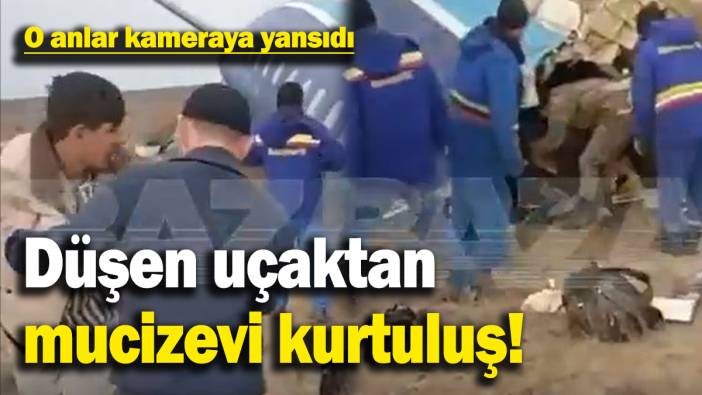 Düşen uçaktan mucizevi kurtuluş! O anlar kameraya yansıdı