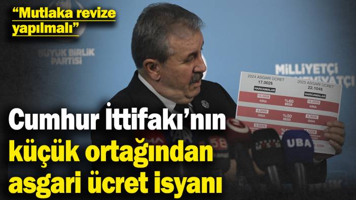 BBP Genel Başkanı Mustafa Destici: Mutlaka revize yapılmalı