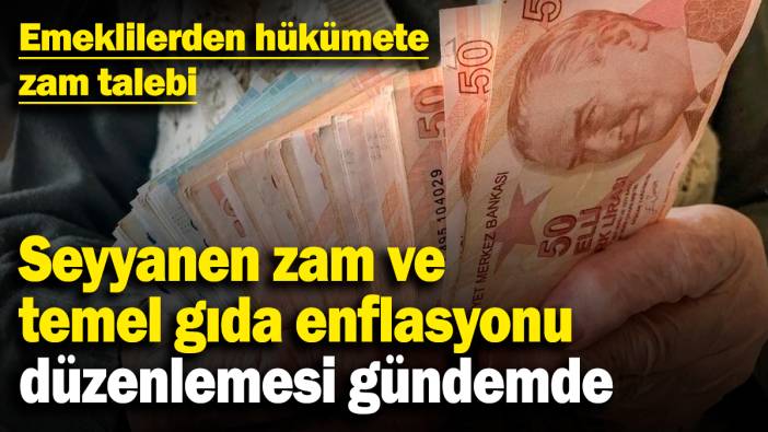 Emeklilerden hükümete zam talebi! Seyyanen zam ve temel gıda enflasyonu düzenlemesi gündemde
