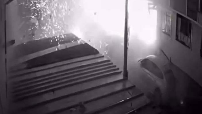 Darıca’daki doğal gaz patlaması kamerada