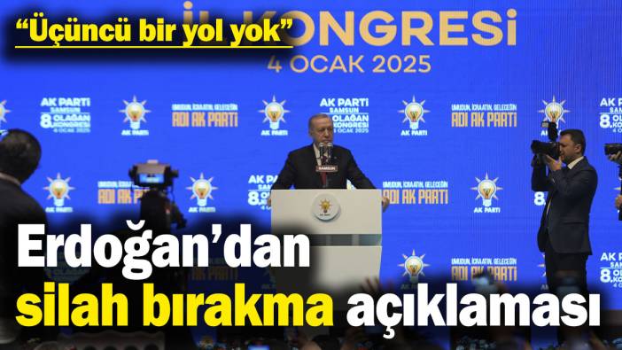 Son dakika... Erdoğan’dan önemli açıklamalar! "Ya silahlarını gömecekler ya da silahlarıyla toprağa gömülecekler"