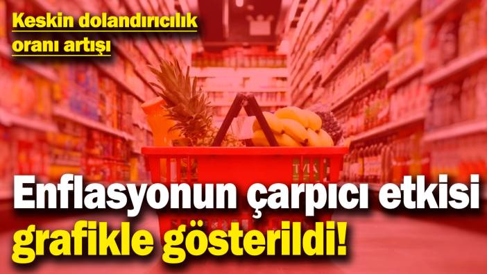 Enflasyonun çarpıcı etkisini grafikle gösterdi! Keskin dolandırıcılık oranı artışı