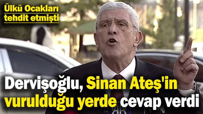 İYİ Parti lideri Müsavat Dervişoğlu, Sinan Ateş'in vurulduğu yerden cevap verdi