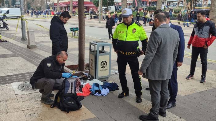Fünye ile patlatılan çantadan kıyafet çıktı