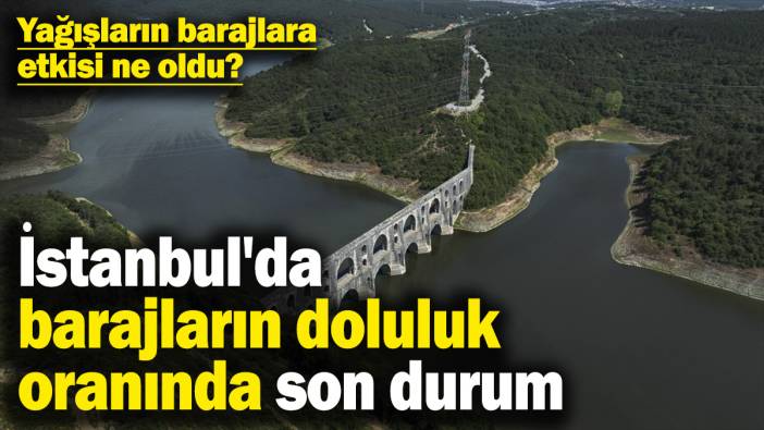 Yağışların barajlara etkisi ne oldu? İstanbul'da barajların doluluk oranında son durum