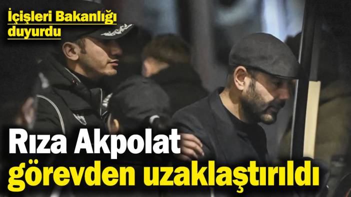 Son dakika... Beşiktaş Belediye Başkanı Rıza Akpolat görevden uzaklaştırıldı