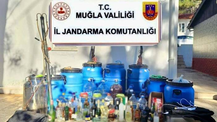 Marmaris'te 530 litre sahte içki ele geçirildi