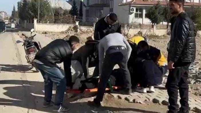 Adıyaman’da devrilen motosikletin sürücüsü yaralandı