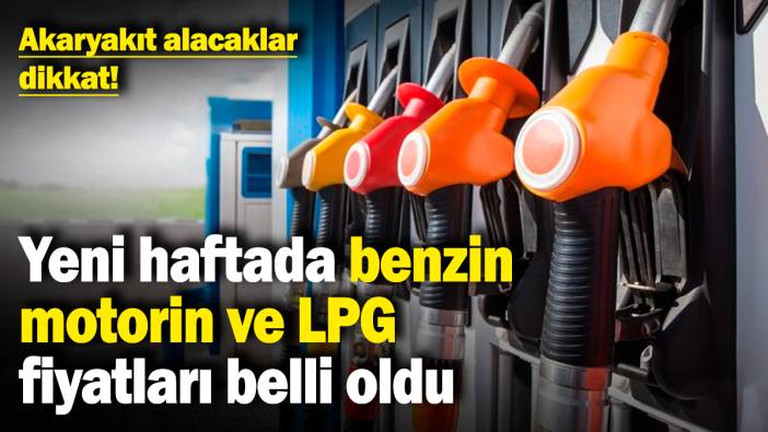 Akaryakıt alacaklar dikkat! Yeni haftada benzin, motorin ve LPG fiyatları belli oldu (20.01.2025)