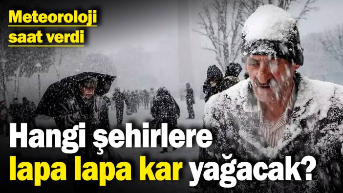 Hangi şehirlerde lapa lapa kar yağışı olacak? Meteoroloji saat verdi! (20 Ocak 2025)