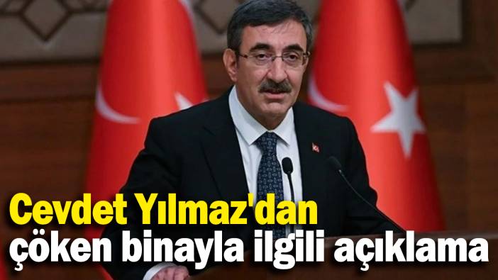 Cumhurbaşkanı Yardımcısı Yılmaz'dan Konya'da çöken binayla ilgili açıklama