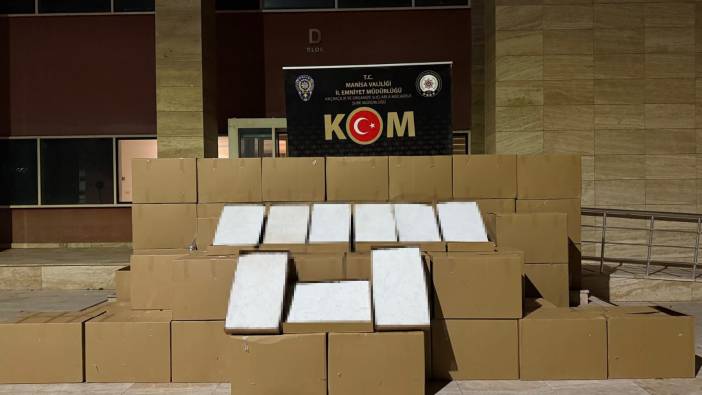 Manisa’da 1 milyon 425 bin adet kaçak sigara ele geçirildi