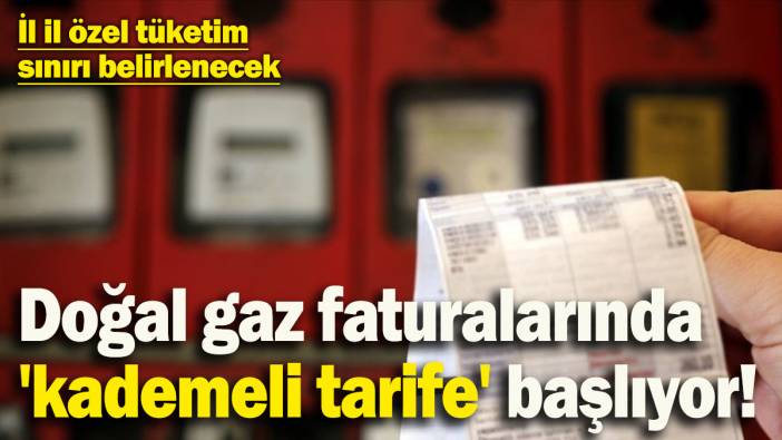 Doğal gaz faturalarında 'kademeli tarife' başlıyor! İl il tüketim sınırları belirlenecek