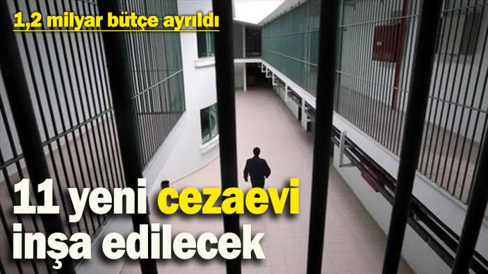 2025 yılında 11 yeni cezaevi yapılacak: 1,2 milyar bütçe ayrıldı