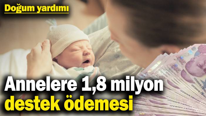 Doğum yapan annelere 1,8 milyon TL destek ödemesi yapıldı