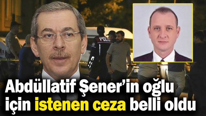 Abdüllatif Şener’in oğlu hakkında istenen ceza belli oldu
