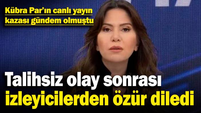 Kübra Par'ın canlı yayın kazası gündem olmuştu! Talihsiz olay sonrası izleyicilerden özür diledi