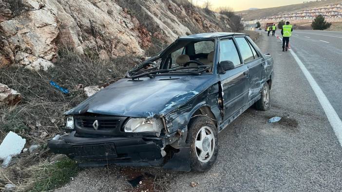 Virajı alamayan otomobilin takla attığı kazada 1 kişi yaralandı