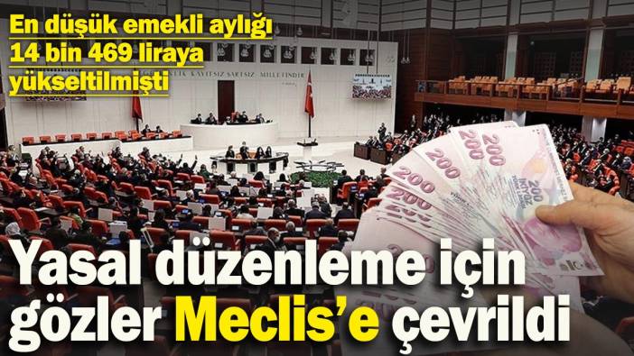 En düşük emekli aylığı 14 bin 469 liraya yükseltilmişti! Yasal düzenleme için gözler Meclis'e çevrildi