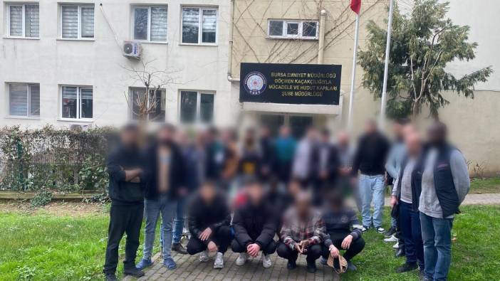 Bursa’da kaçak göçmen çalıştıran iş yerine baskın yapıldı